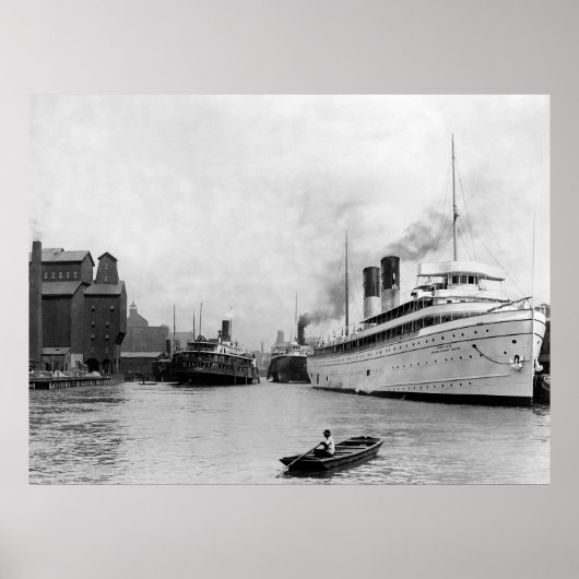 川に沿って、バッファロー、NY: 1905 ポスター (正面)