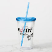 川に浮かぶ私の肝臓チューブを殺す アクリルタンブラー (裏面)