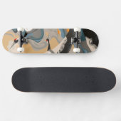 川に浮かぶ鶴 スケートボード (横)