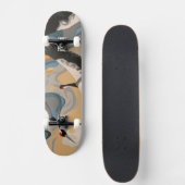 川に浮かぶ鶴 スケートボード (正面)