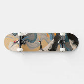 川に浮かぶ鶴 スケートボード (横)