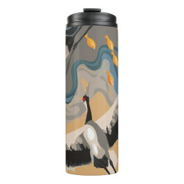 川に浮かぶ鶴 タンブラー