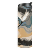 川に浮かぶ鶴 タンブラー (回転左)