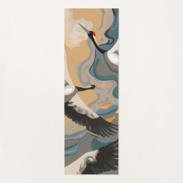 川に浮かぶ鶴 ヨガマット