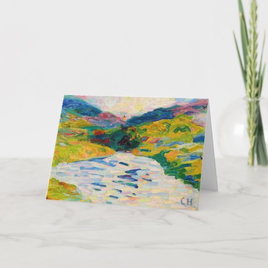 川のある風景 | Curt Herrmann カード (正面)