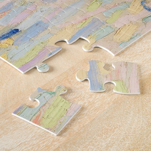 川のある風景 | Curt Herrmann ジグソーパズル (側面)