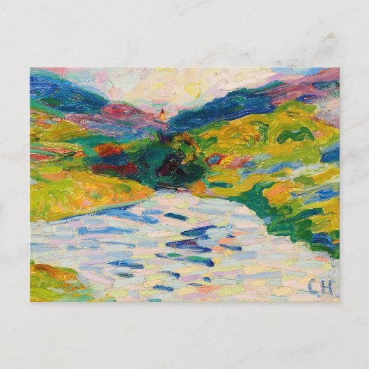 川のある風景 | Curt Herrmann ポストカード (正面)