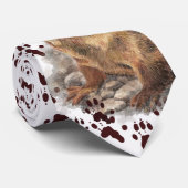 川のおもしろい水の色を追跡し、足跡と足跡 ネクタイ (ロール)