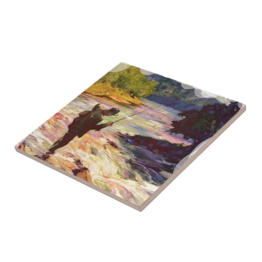 川のくねりの採取 タイル (側面)