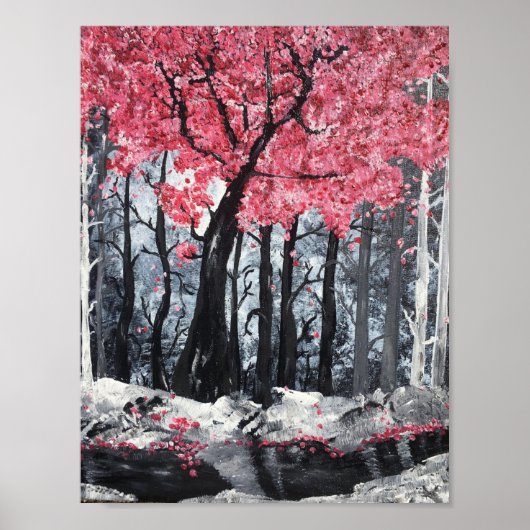 川のそばに咲く ポスター (正面)