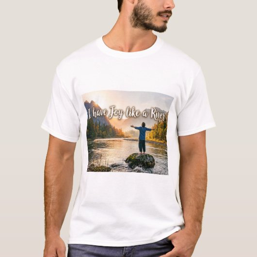 川のような喜び Tシャツ (正面)