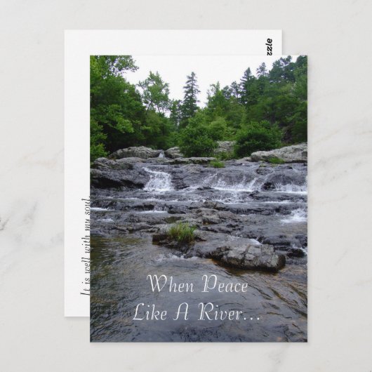 川のような平和が… ポストカード (正面/裏面)