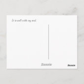 川のような平和が… ポストカード (裏面)