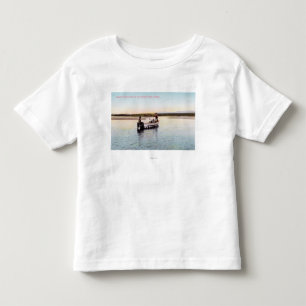 川のエスキモーの漁船 トドラーTシャツ