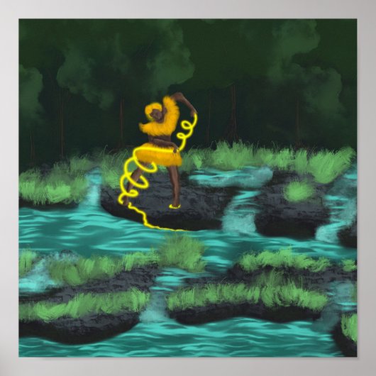 川のエネルギーを注ぐ王春 ポスター (正面)