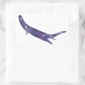 川のオッター星座ステッカー 長方形シール (バッグ)