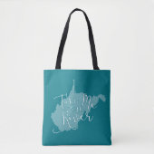 川のカラフルのトートに私を連れて行って下さい トートバッグ (正面)