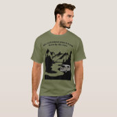 川のキャンプでバンの中に住み Tシャツ (正面フル)