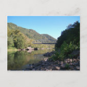 川のジョージ古く新しい橋 ポストカード (正面)