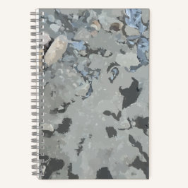 川のスパイラルノートの岩 ノートブック