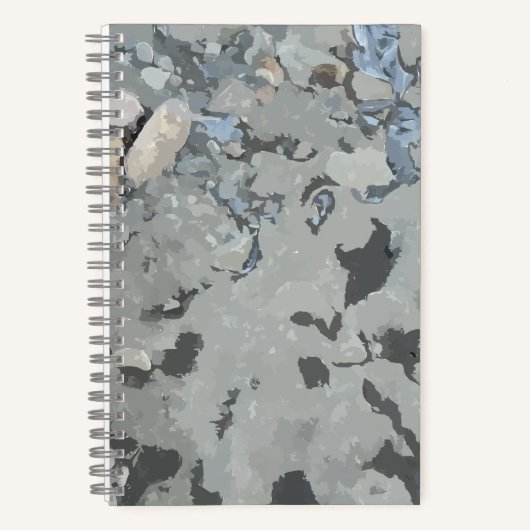 川のスパイラルノートの岩 ノートブック (正面)
