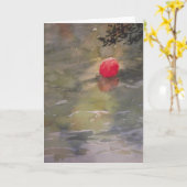 川のブイ カード (黄色い花)