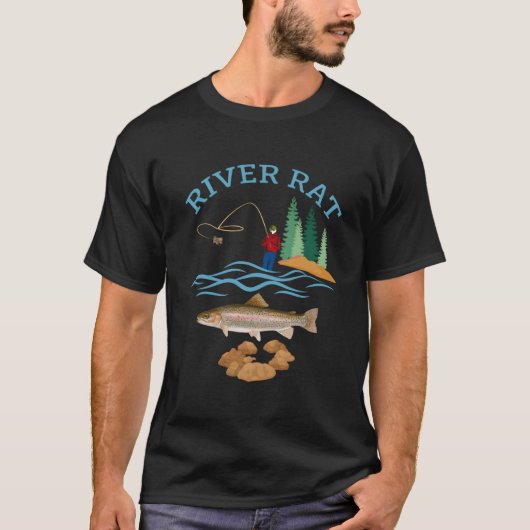 川のラットフィッシング Tシャツ (正面)