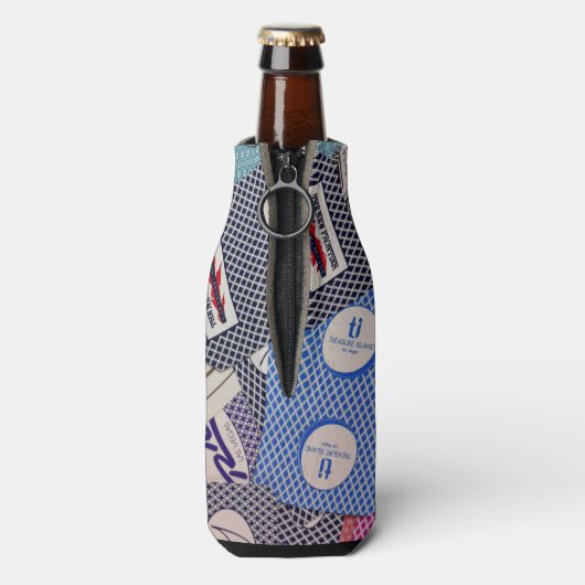 川のロゴ ボトルクーラー (ボトル裏面)