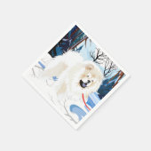 川の上でクリームチャウナプキンズ スタンダードカクテルナプキン (角)