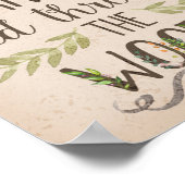 川の上とウッズウッドランドプリント ポスター (角)