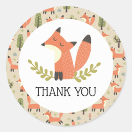 川の上と森の中 ラウンドシール