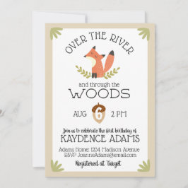 川の上と森の中 招待状