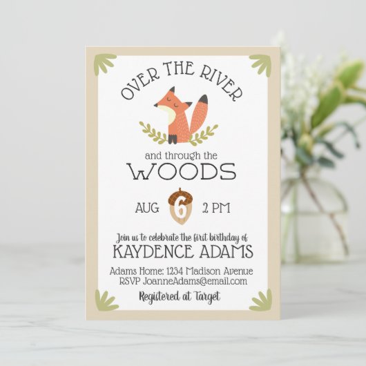 川の上と森の中 招待状 (スタンド正面)