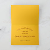 川の上と森の感謝祭を通じて シーズンカード (内部)