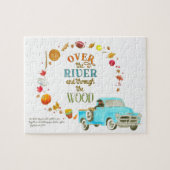 川の上と森の感謝祭を通じて ジグソーパズル (横)