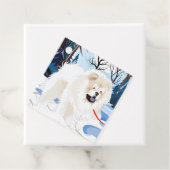 川の上にクリームチャウギフトラベル前後 フェイバータグ (インサイチュ)