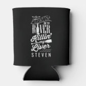 川の上にフローチン私の肝ビおもしろいール 缶クーラー (裏面)