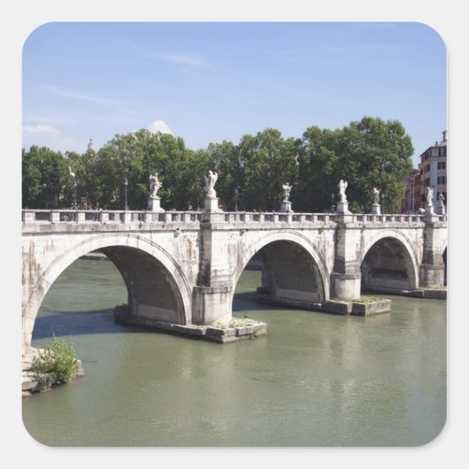 川の上に橋タイバー、ローマ（イタリア）。それは スクエアシール (正面)