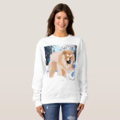 川の上に赤いチャウのシャツすべてのスタイル スウェットシャツ (正面フル)