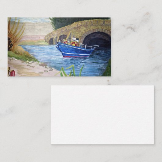 川の上のボート 名刺 (正面/裏面)