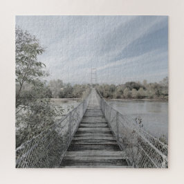 川の上の吊り橋 ジグソーパズル