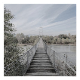 川の上の吊り橋 ポスター