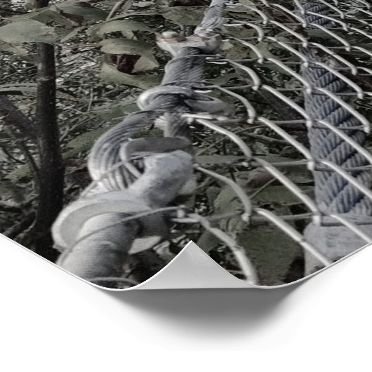 川の上の吊り橋 ポスター (角)