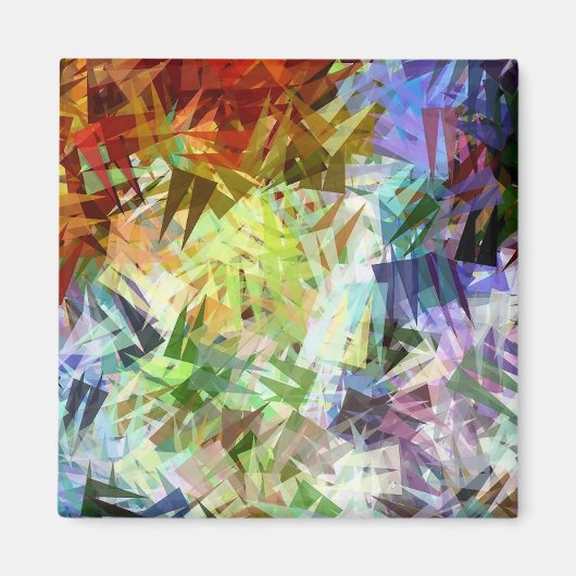 川の上の氷 マグネット (正面)