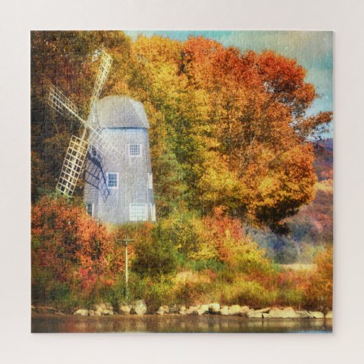 川の上の秋 ジグソーパズル (縦)