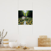 川の中で泳澄んぐ ポスター (キッチン)