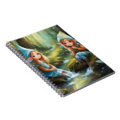 川の中の可愛い小さなエルフ ノートブック (右側)