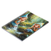 川の中の可愛い小さなエルフ ノートブック (左側)