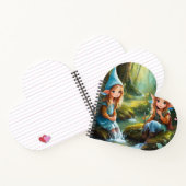 川の中の可愛い小さなエルフ ノートブック (内部)