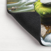 川の中の石のケアン マウスパッド (コーナー)